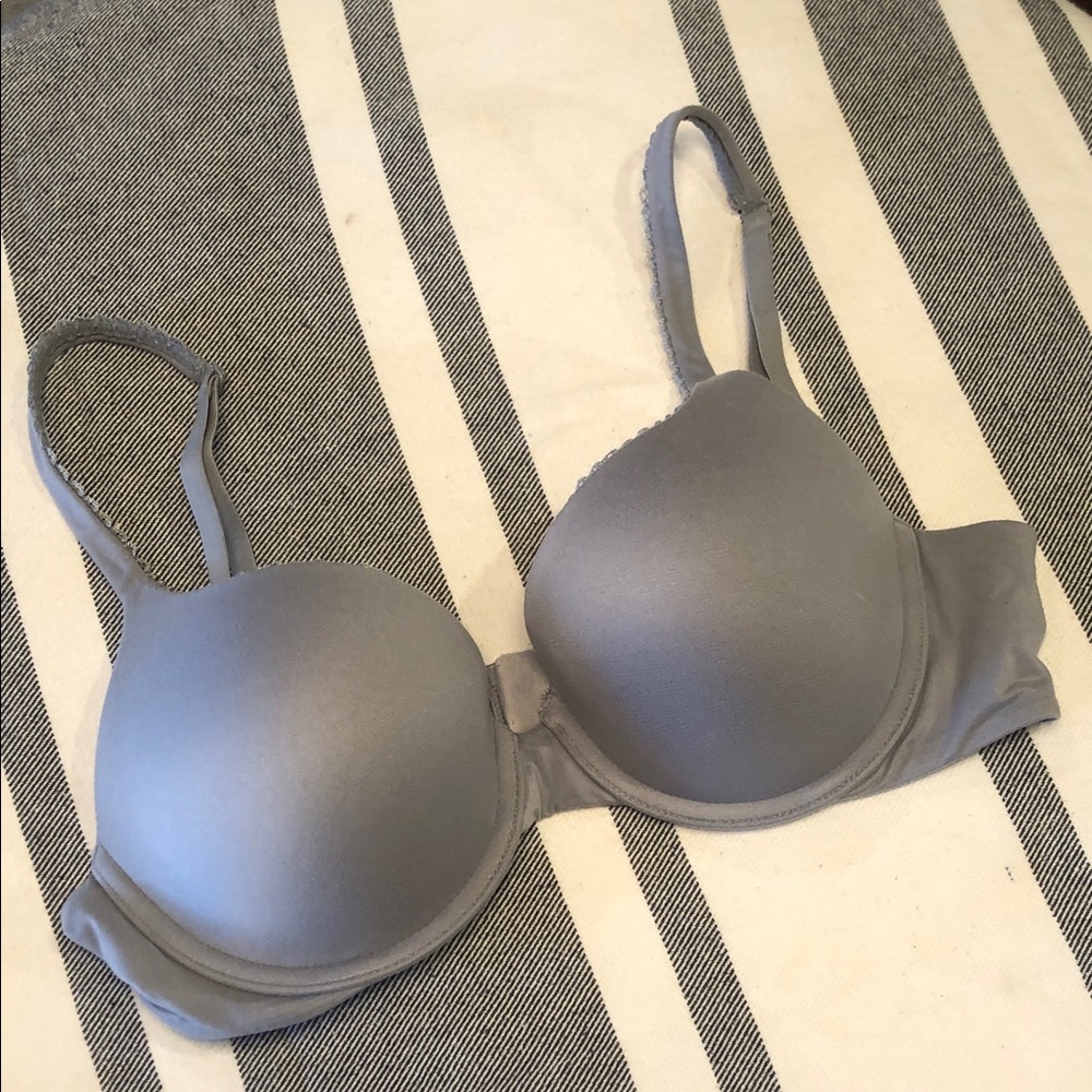 Soft Molded T-Shirt Bra - Gray